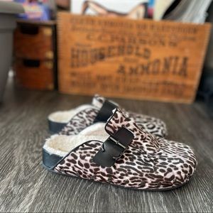 Veronica Beard Leopard Clogs